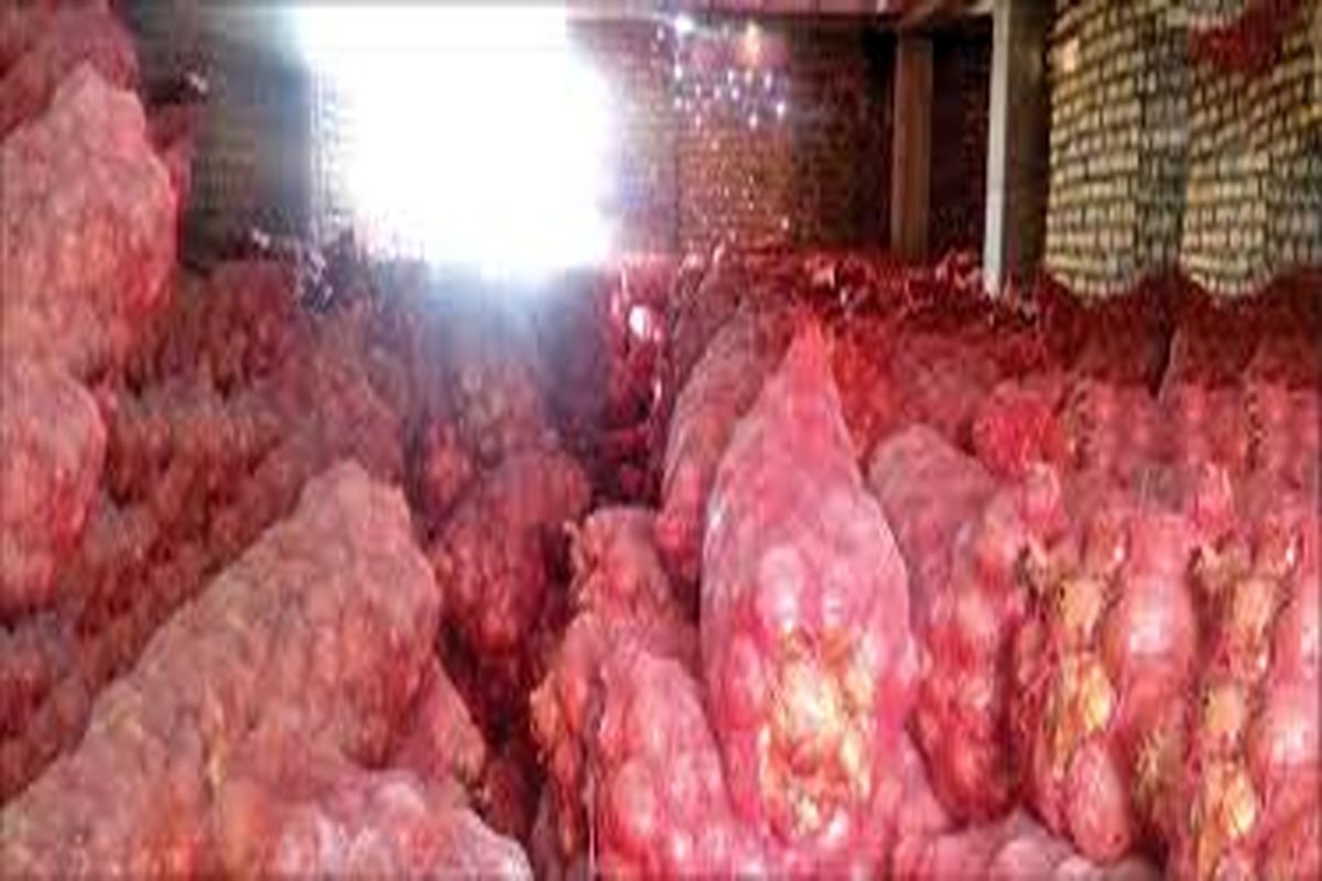 کشف ۴۰۰ تن پیاز احتکار شده  در 