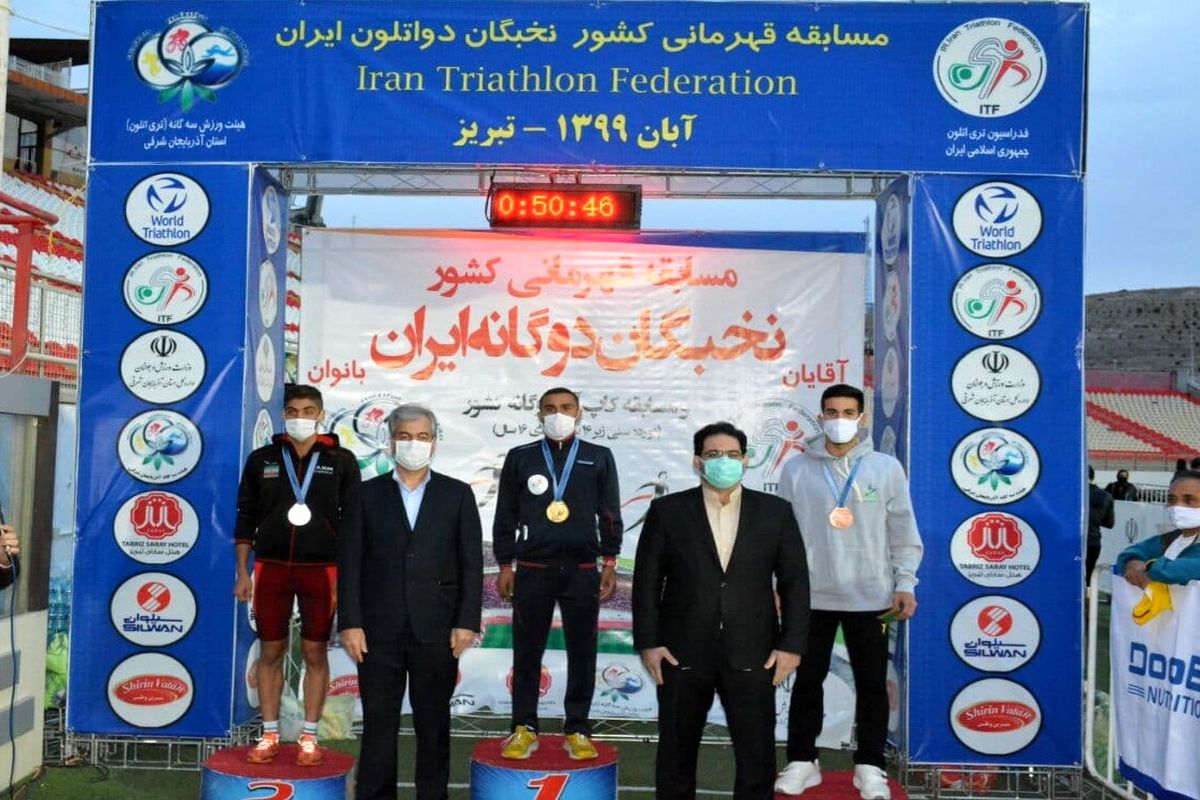 ورزشکار کردستانی نشان طلای دواتلون بخش نخبگان را کسب کرد