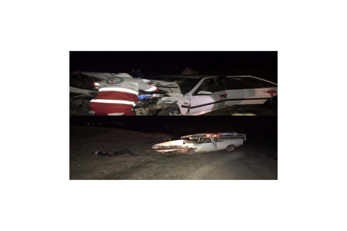 تصادف پژو و پیکان وانت ده مصدوم بر جای گذاشت+عکس