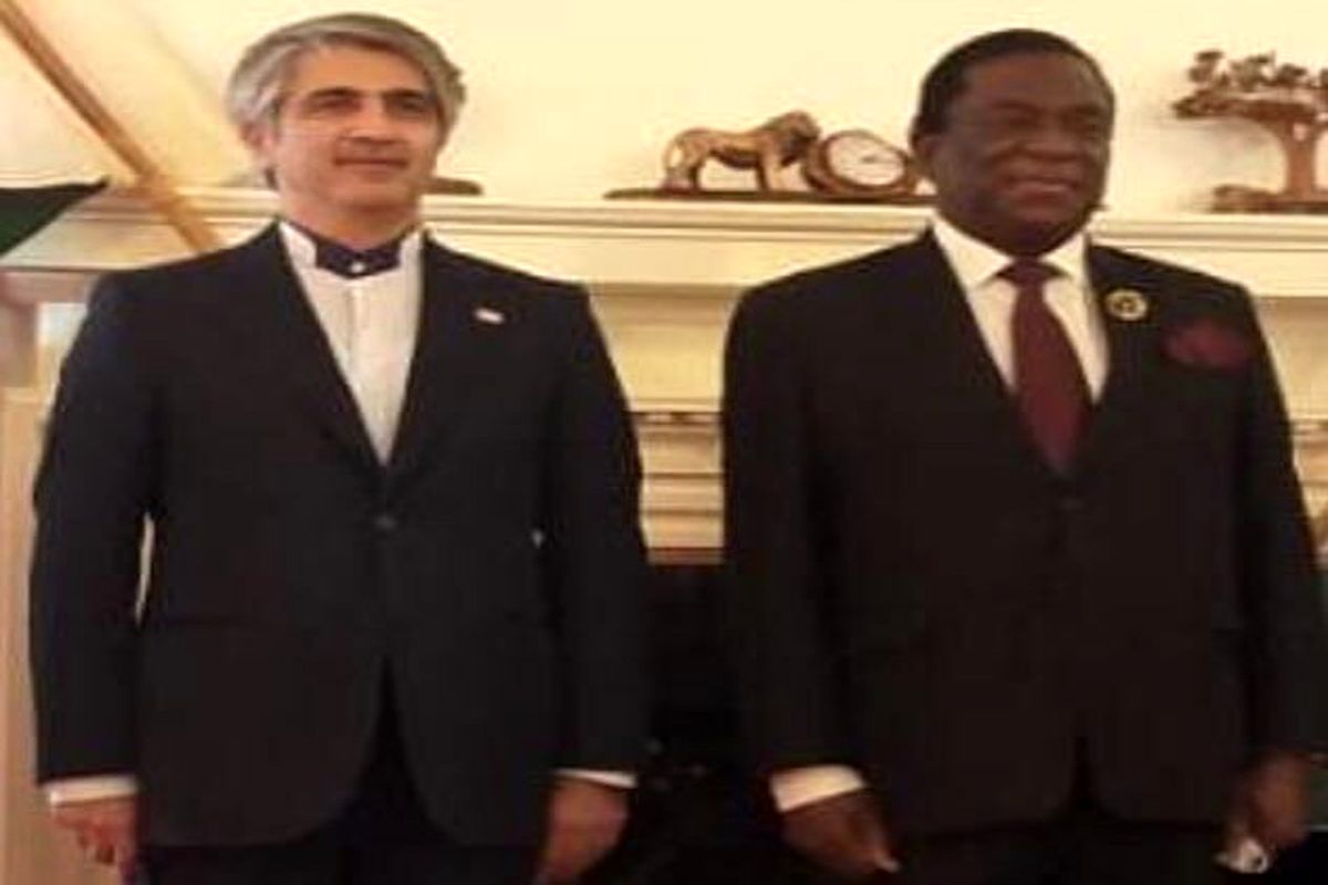 سفیر جدید ایران با رییس‌جمهوری زیمبابوه دیدار کرد