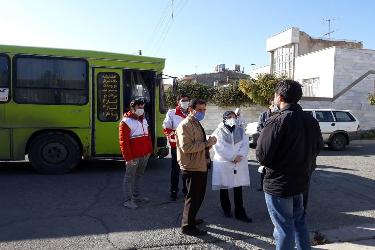 راه اندازی اتوبوس سیار تیم مراقبت در طرح مدیریت و کنترل اپیدمی کووید ۱۹‌