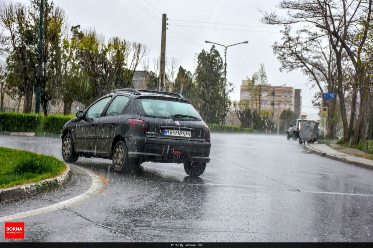 تمام محور‌های استان تهران بارانی است