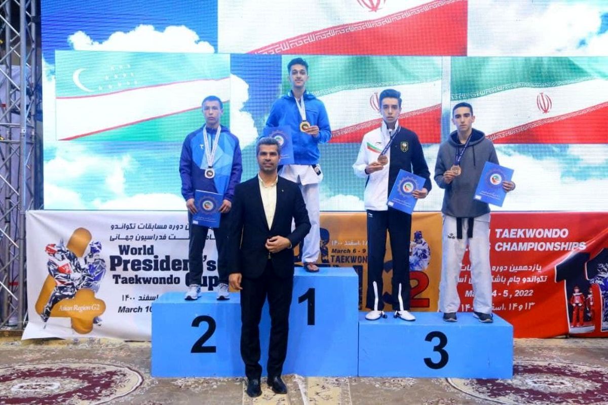 کسب مدال طلای تکواندوکار لرستانی  در مسابقات بین المللی جام فجر