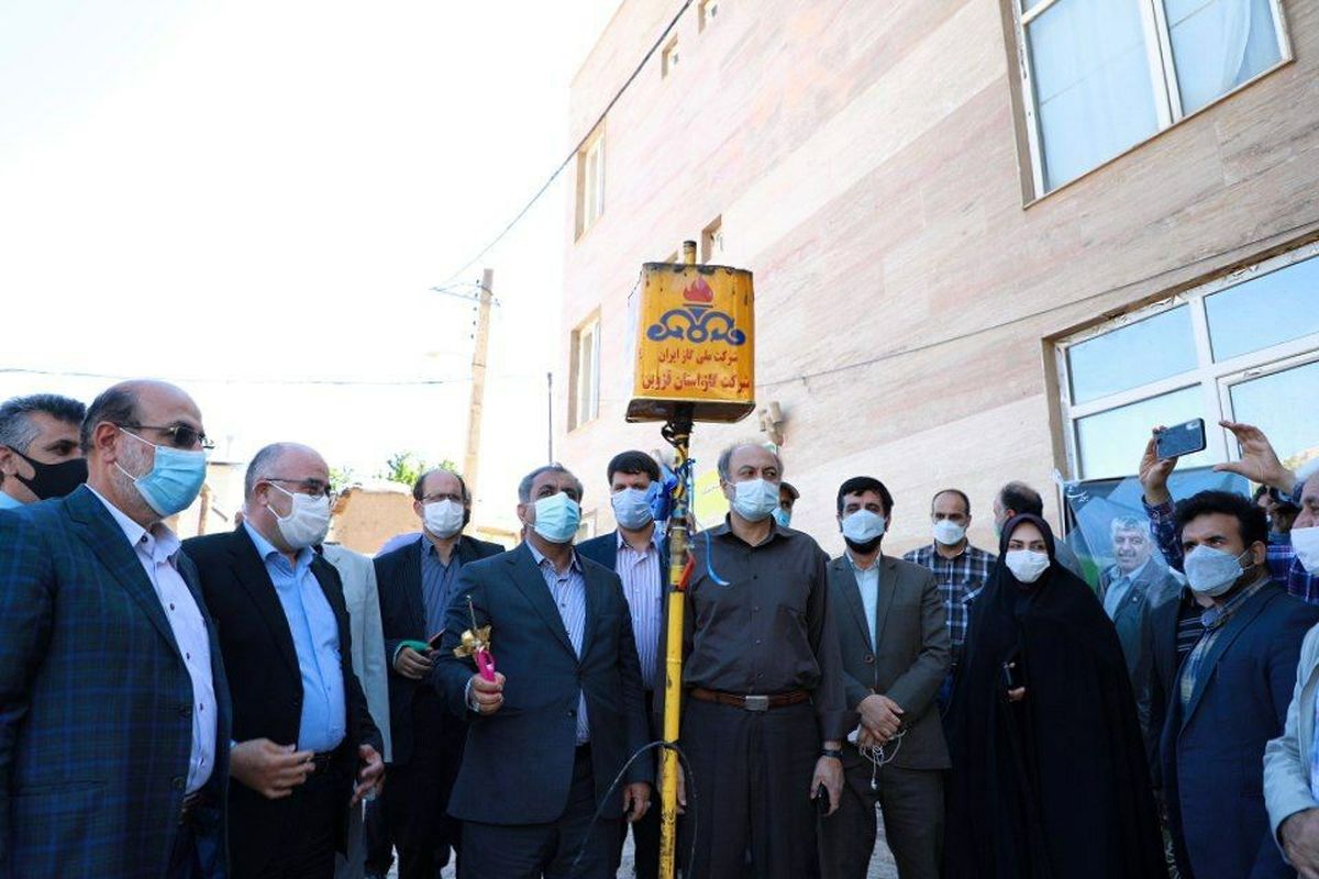 طرح گازرسانی به ۱۱ روستای الموت شرقی  به بهره برداری رسید