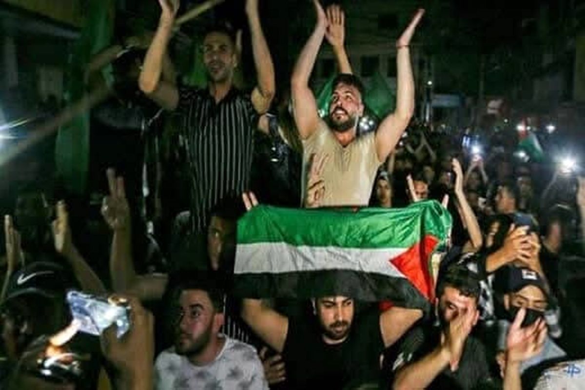 جشن پیروزی فلسطینیان در شبکه های اجتماعی جهان عرب