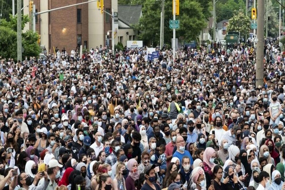 تجمع در کانادا برای اعلام همبستگی با مسلمانان