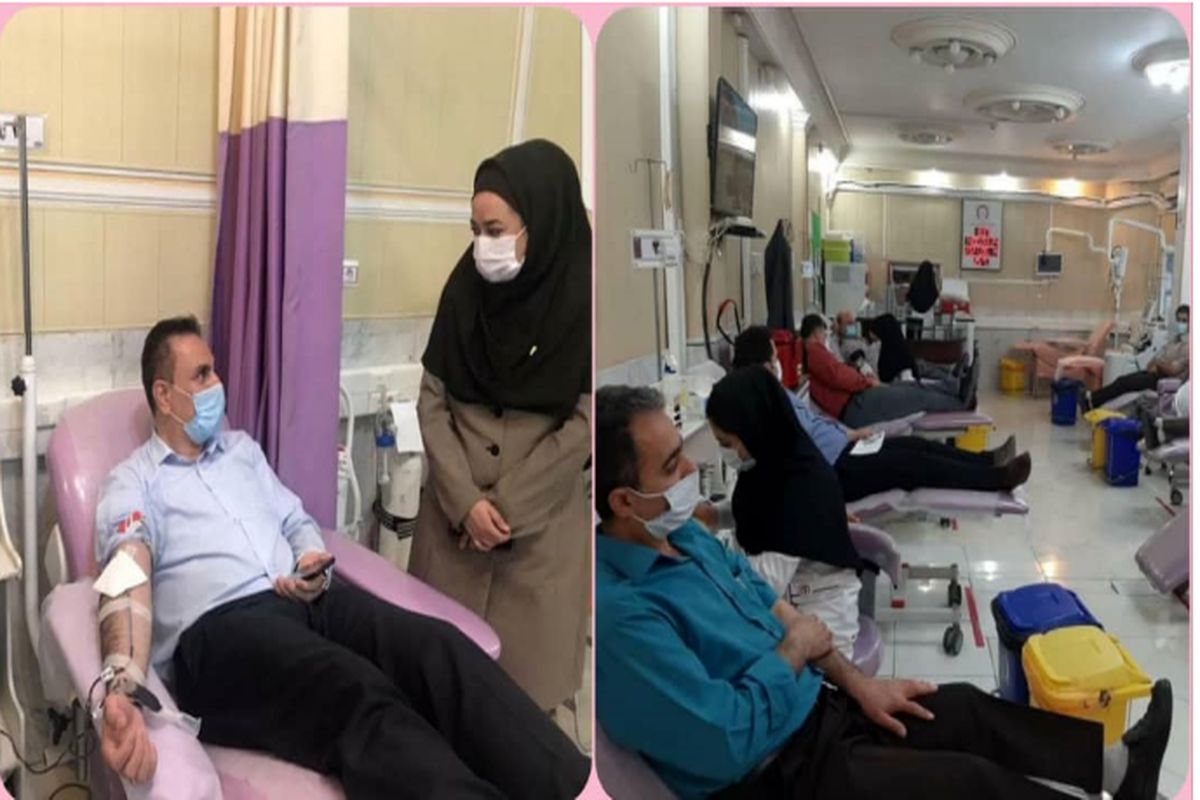 کارکنان شرکت توزیع نیروی برق استان قزوین خون اهدا کردند