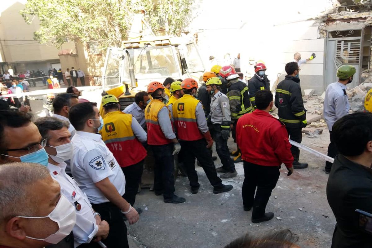 انفجار گاز، ساختمانی در کوی گلکار را تخریب کرد