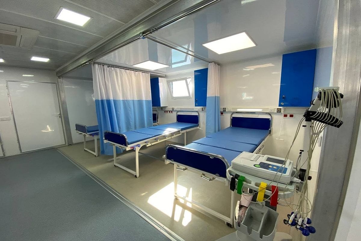 راه اندازی سه بیمارستان تنفسی سیار ۱۰۰ تختخوابی در سه شهر سیستان و بلوچستان