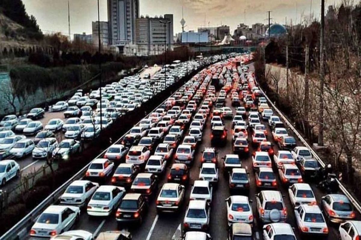 ترافیک سنگین در اکثرمحورهای بزرگراهی