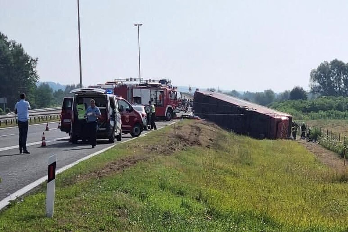 واژگونی اتوبوس در کرواسی