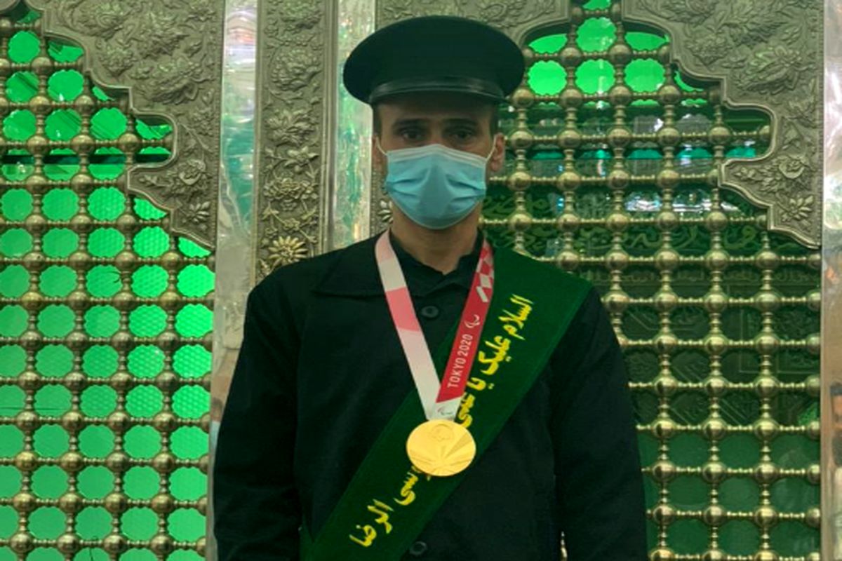 مدال آور پارالمپیک به افتخار خادمی امامزاده حسین(ع) نائل آمد