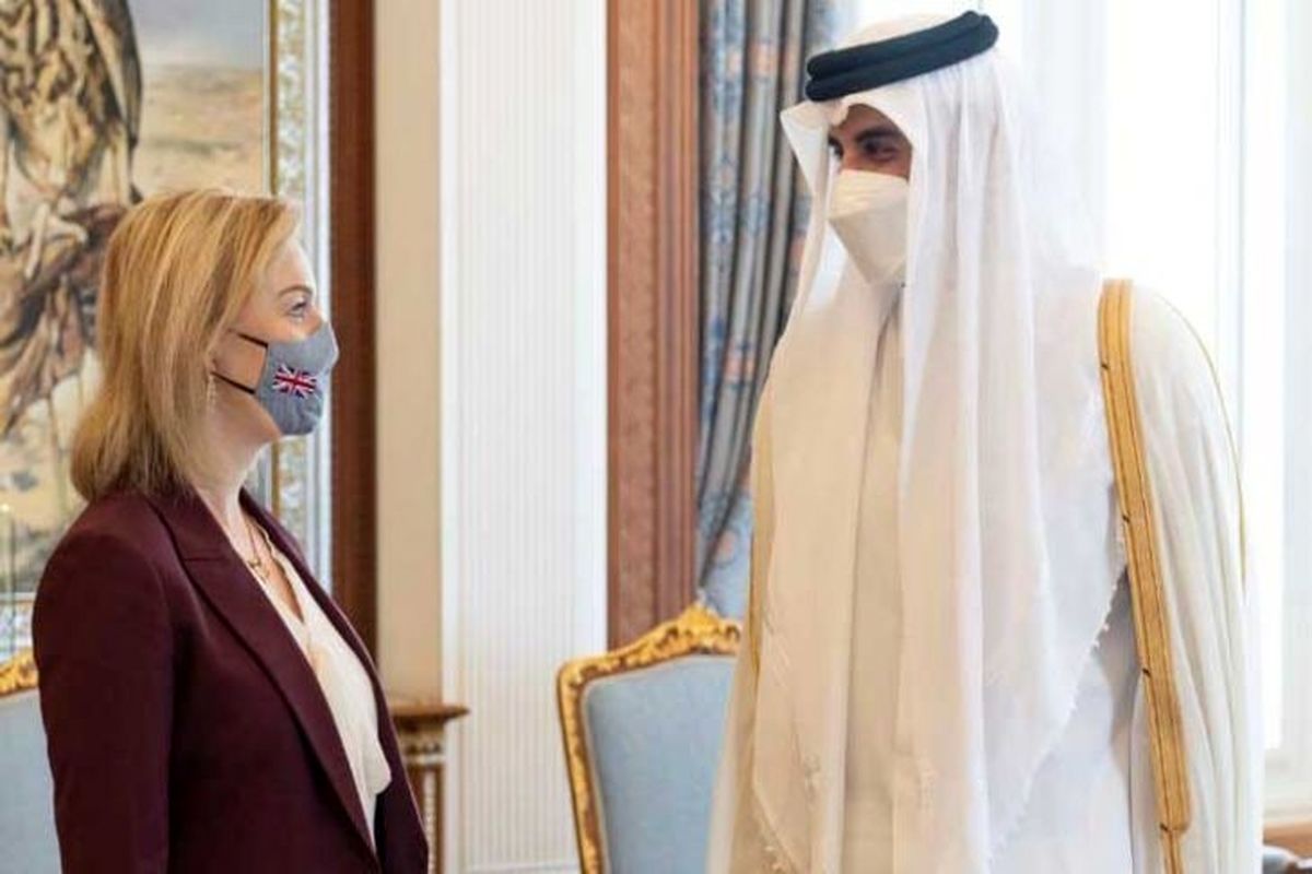 وزیر خارجه انگلیس با «شیخ تمیم بن حمد آل ثانی» دیدار کرد
