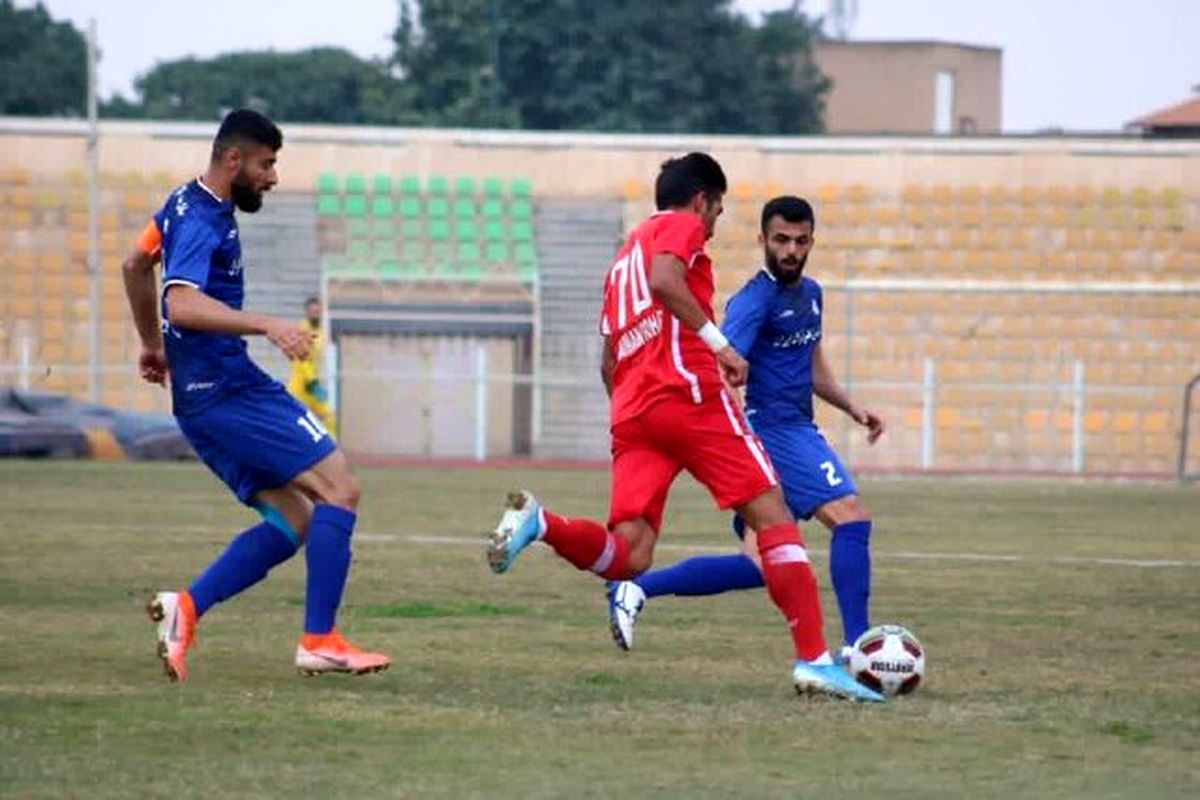 کسب یک امتیاز ارزشمند فوتبالیست های شمس آذر قزوین از  تیم اهوازی