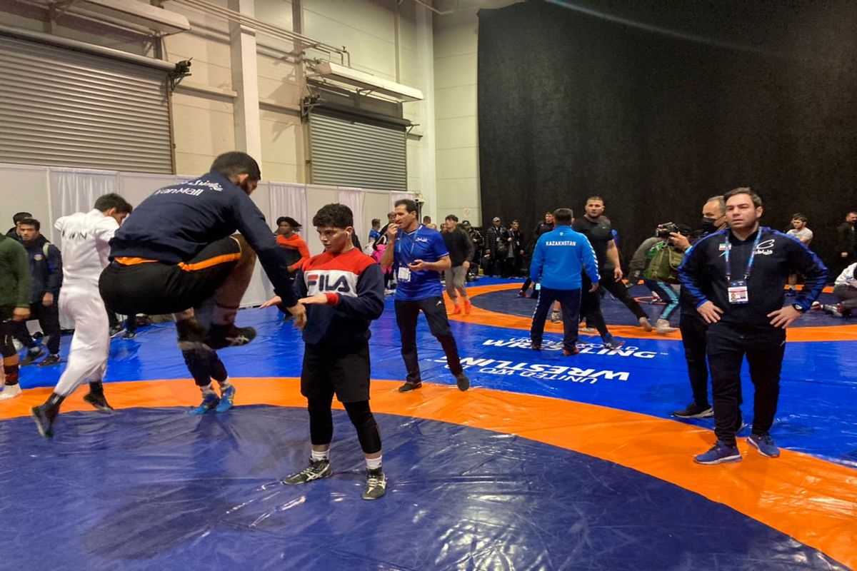 نخستین تمرین فرنگی کاران کشورمان در سالن مسابقات برگزار شد