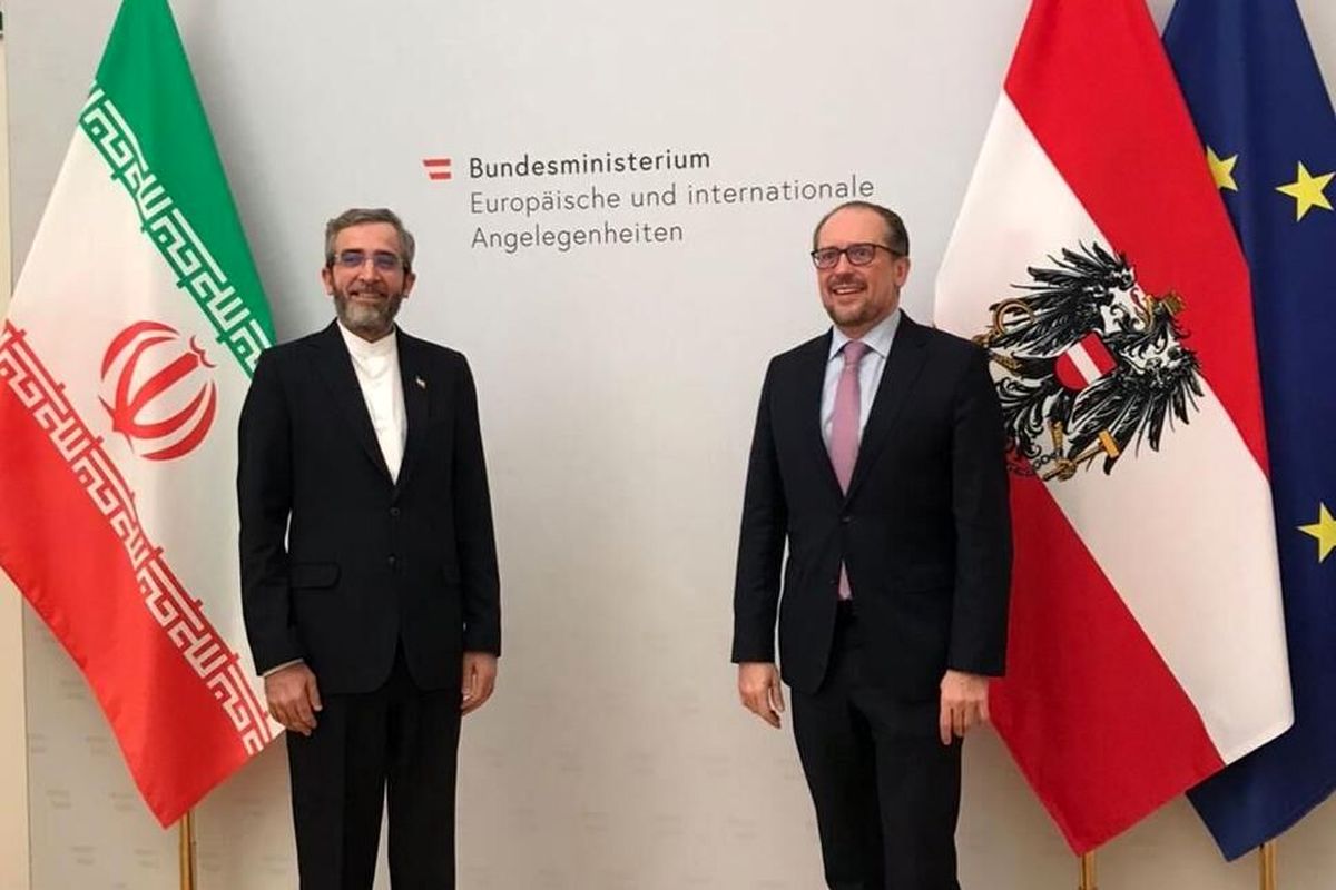 باقری با وزیر خارجه اتریش دیدار کرد