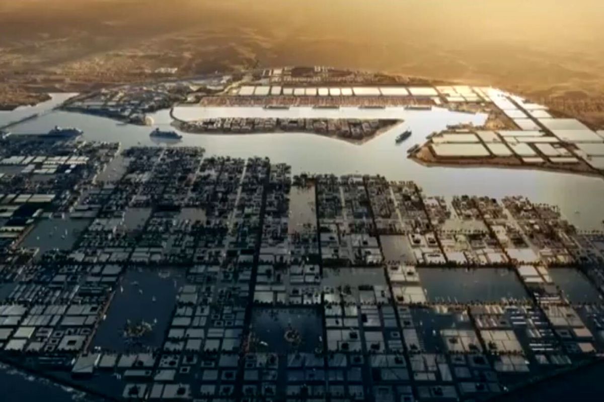 عربستان در حال ساخت بزرگترین شهر شناور دنیا+فیلم