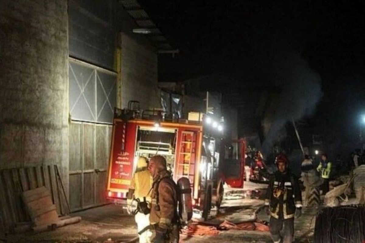 آتش سوزی در کارگاه برنج کوبی سه راه خرمشهر