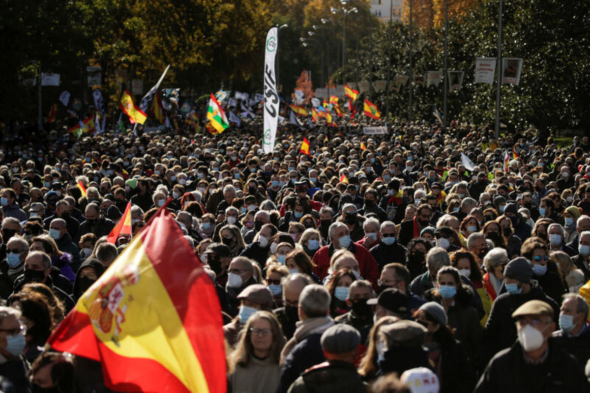 تظاهرات نیروهای پلیس اسپانیا شدت گرفت