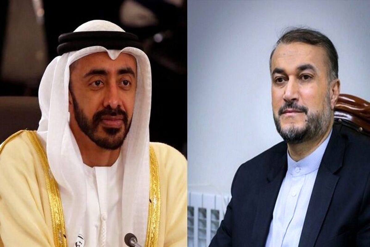 امیرعبداللهیان با وزیرخارجه و همکاری‌های بین‌المللی امارات گفت‌وگو کرد