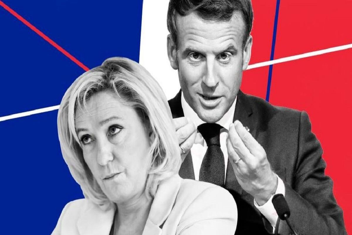تازه‌ترین نظرسنجی انتخابات فرانسه: ماکرون و لوپن برابرند