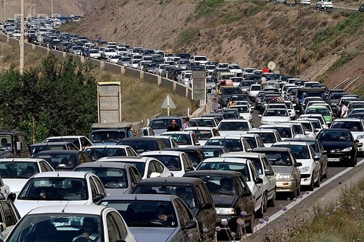 ترافیک سنگین در جاده های مازندران