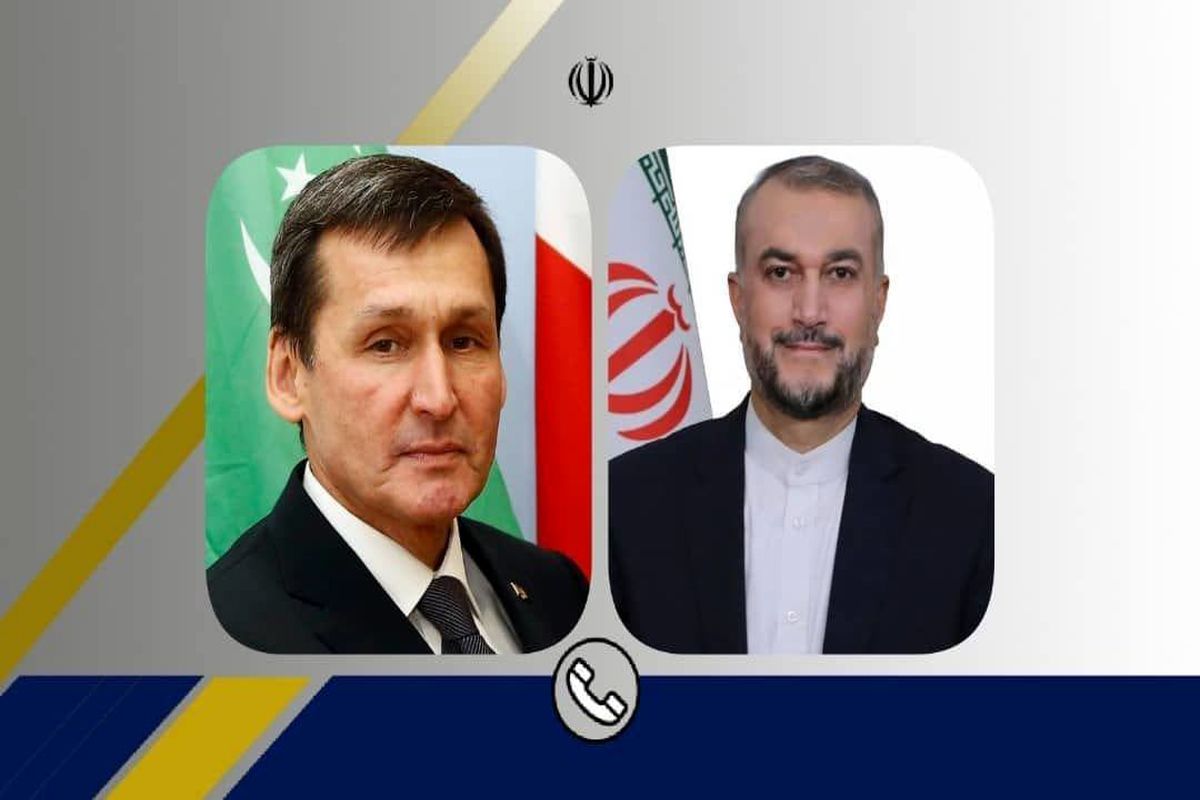 گفت‌وگوی تلفنی وزرای امور خارجه جمهوری اسلامی ایران و ترکمنستان