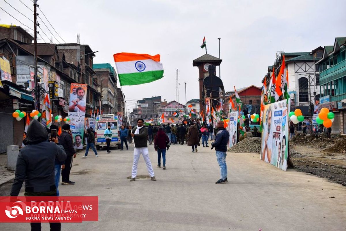 تصاویر راهپیمایی وحدت هند در کشمیر