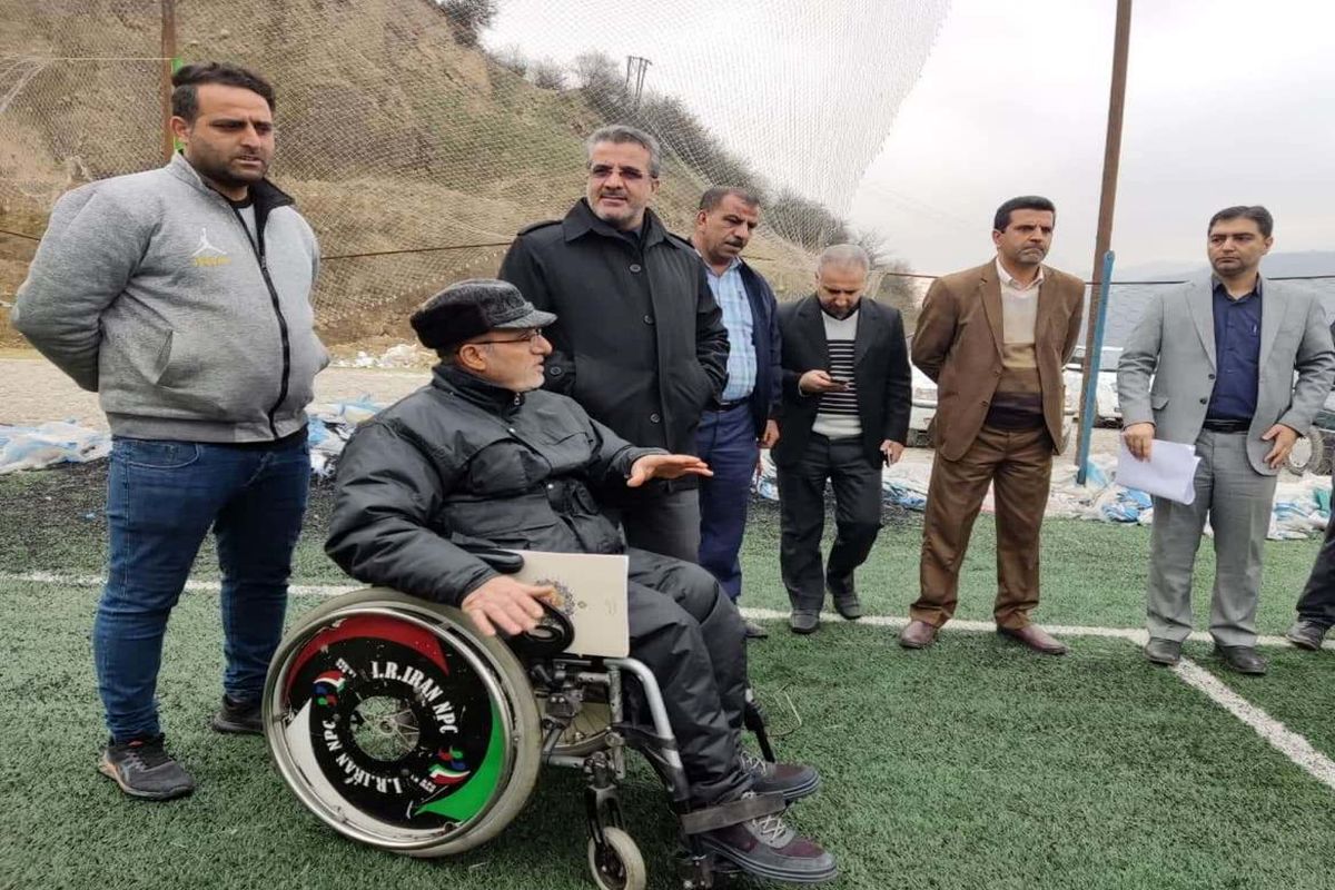بازدید سرپرست اداره‌ کل ورزش و جوانان مازندران از پروژه های ورزشی شهرستان سوادکوه
