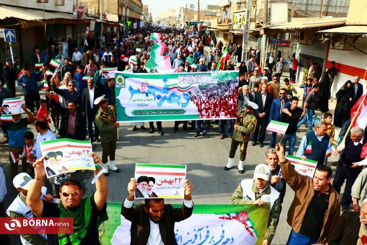 مسیرهای راهپیمایی ۲۲ بهمن در شهرستان های آبادان و خرمشهر اعلام شد