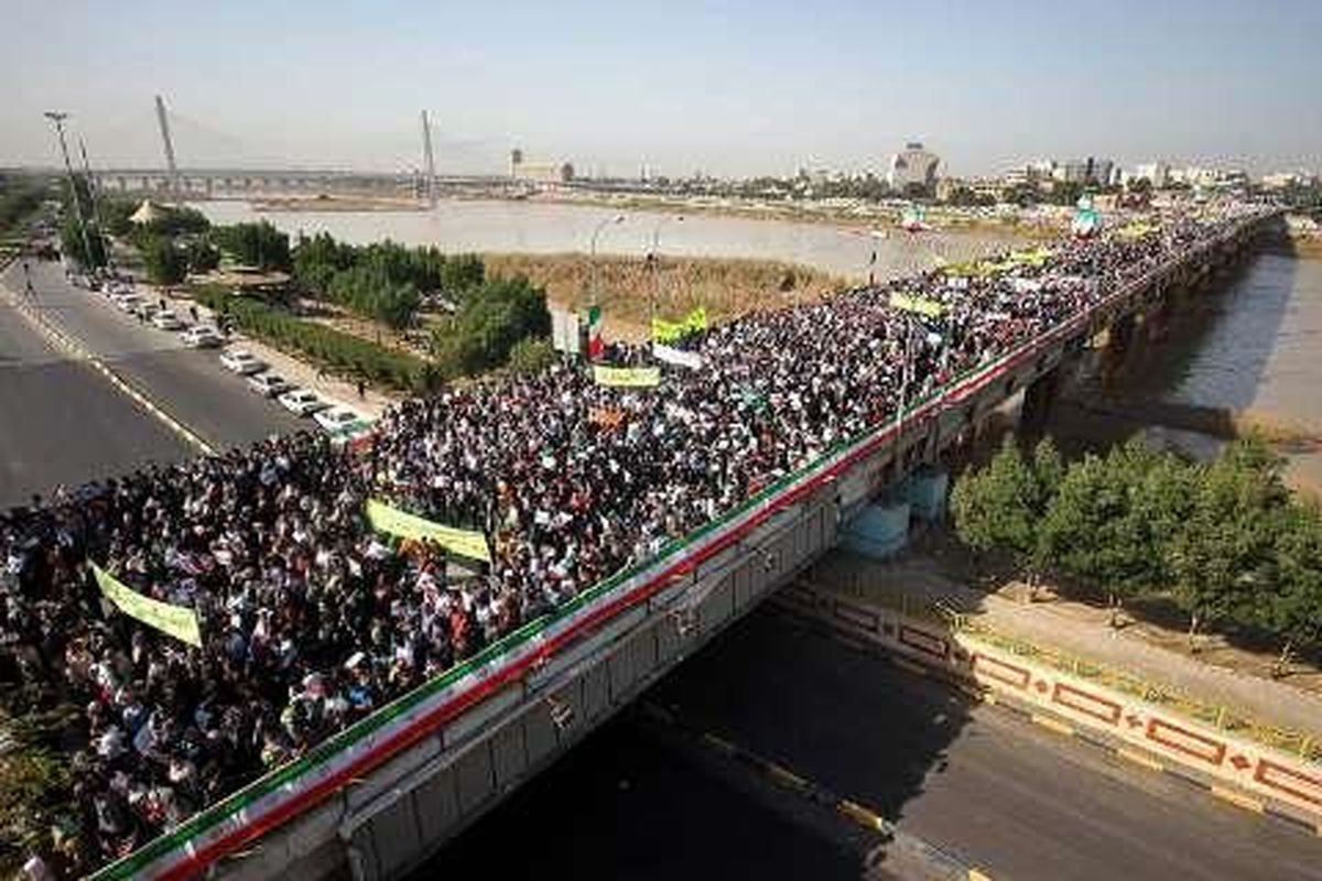 مسیرهای راهپیمایی شهرهای استان خوزستان اعلام شد