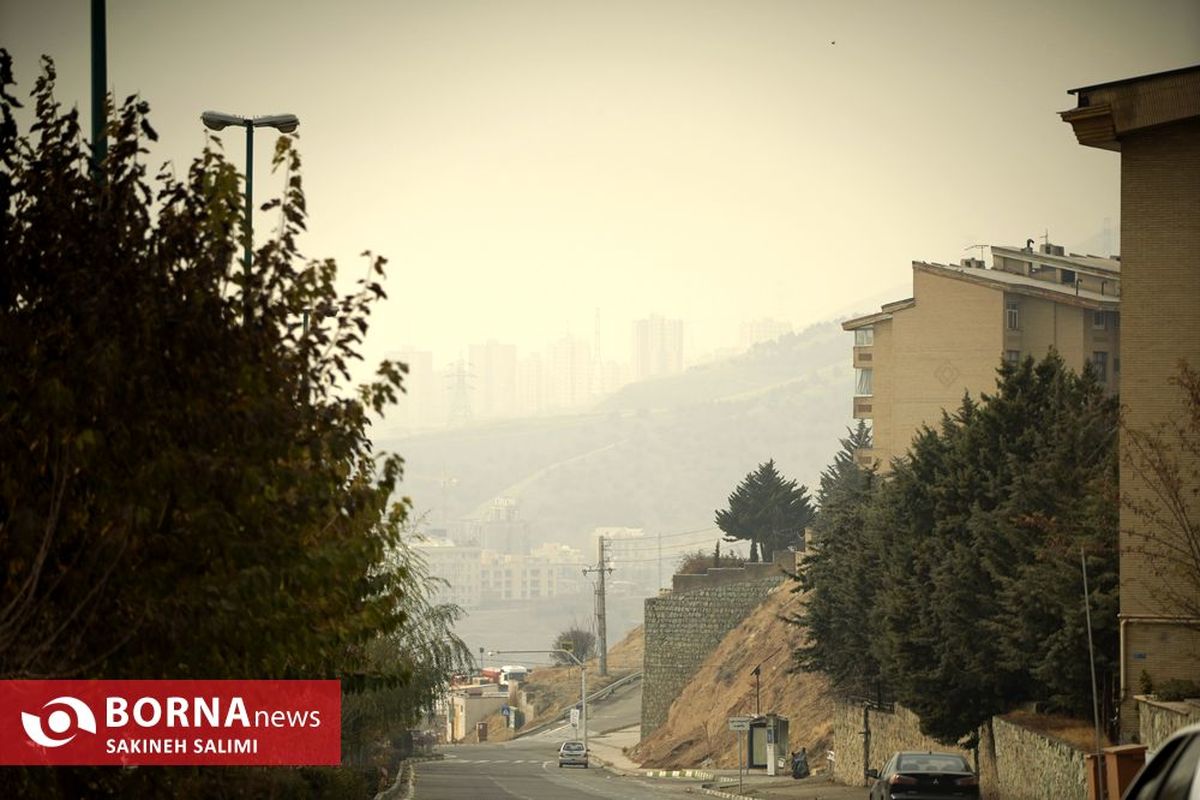 کیفیت هوای تهران در شرایط ناسالم برای گروه های حساس