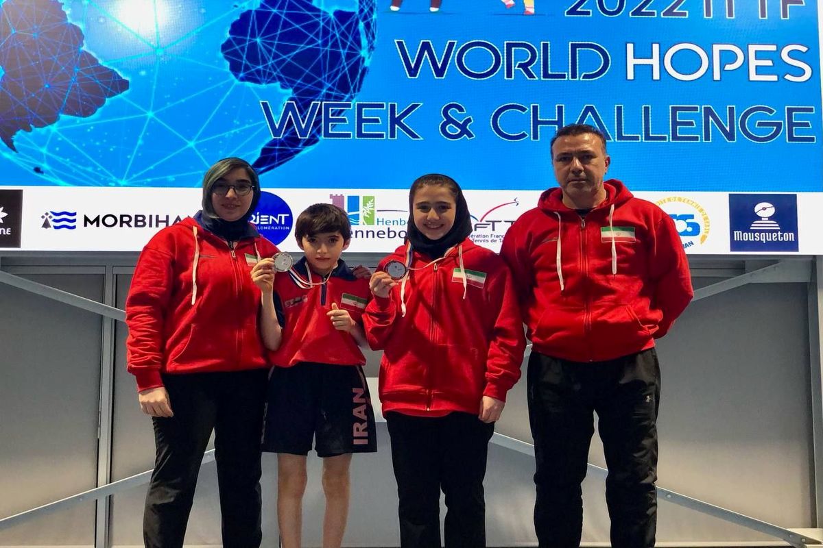 دختر  پینگ پنگ باز ایرانی به مدال برنز جهان رسید