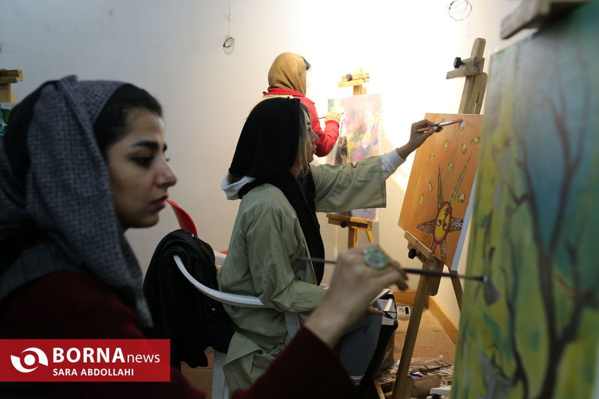 کارگاه آموزشی نقاشی "رویش مهر" برگزار شد