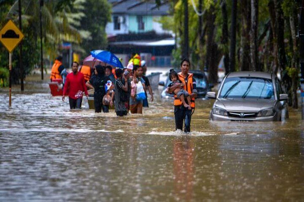 سیل در مالزی ۳۵ هزار نفر را آواره کرد