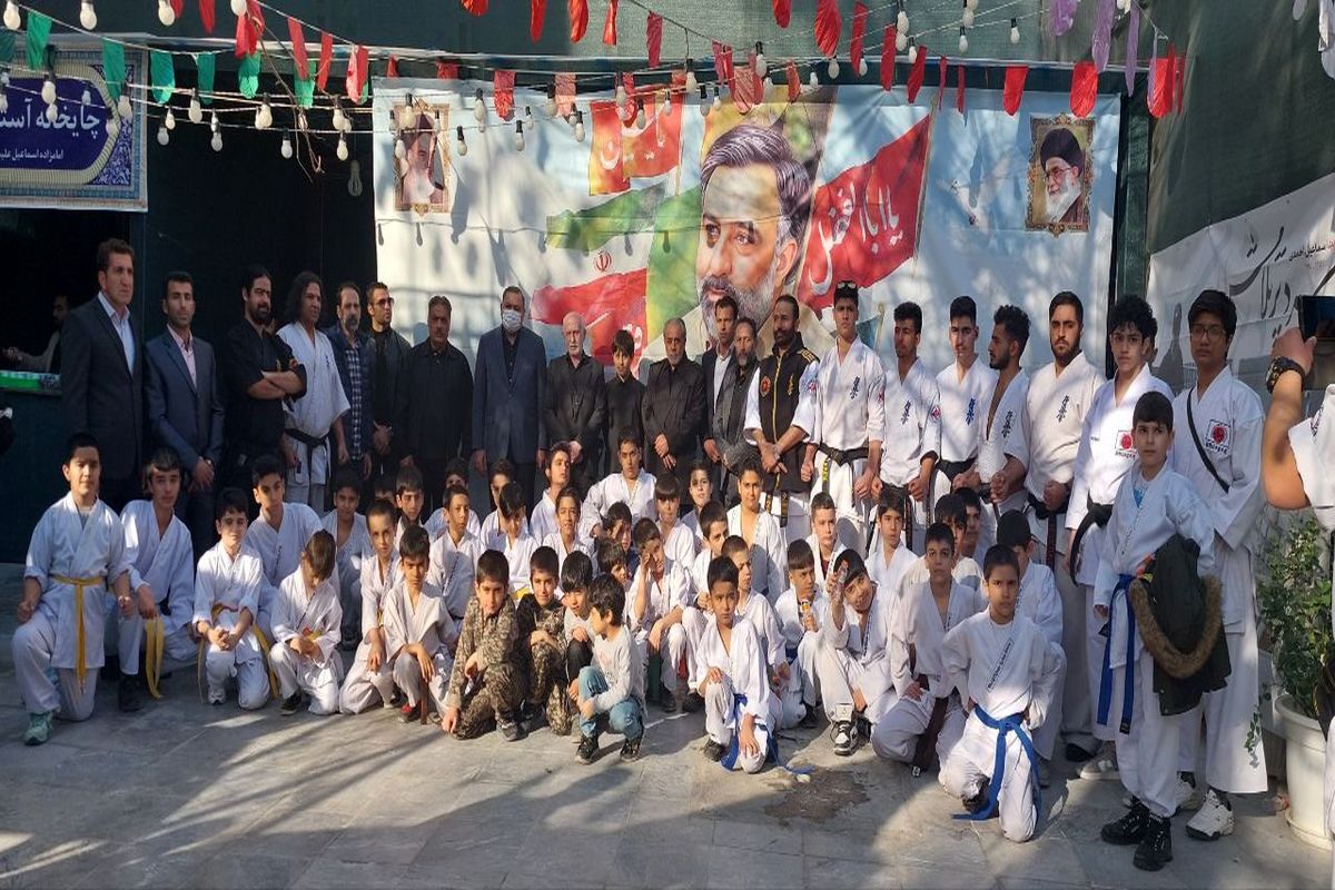 مراسم یادبود خانواده کاراته برای زنده یاد احمدی+ تصویر