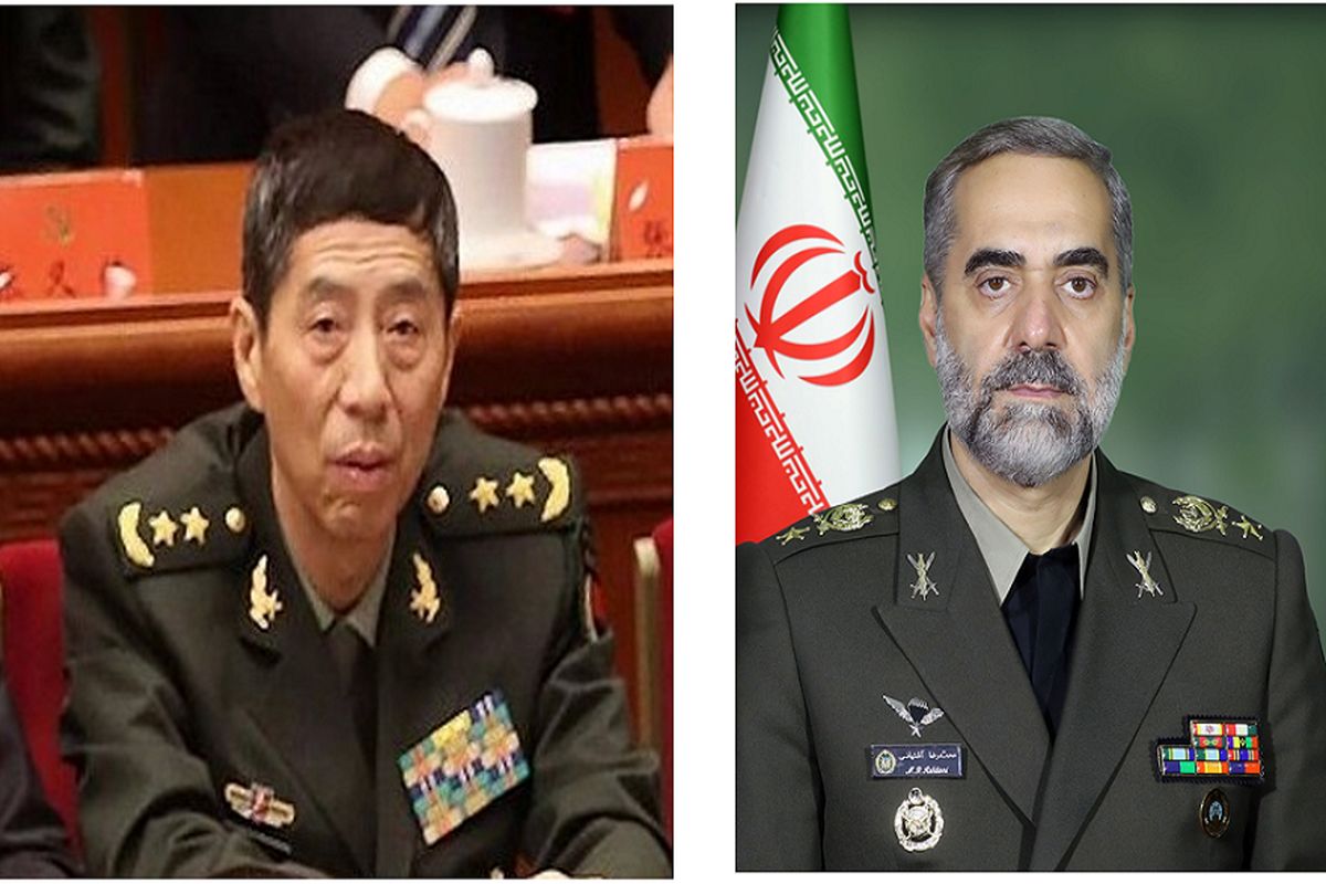 تبریک امیر سرتیپ آشتیانی به وزیر دفاع جدید جمهوری خلق چین