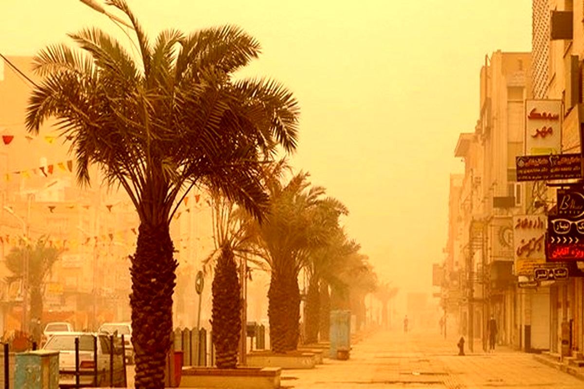 اخطاریه سطح نارنجی هواشناسی / ورود گرد و خاک عراق به خوزستان