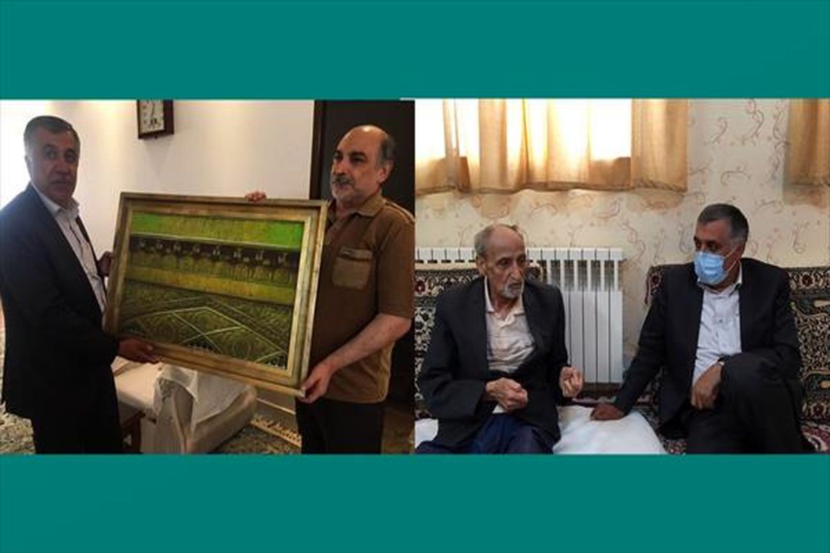 دیدار نماینده مدیرعامل صندوق اعتباری هنر با دو هنرمند خوشنویسی در قم