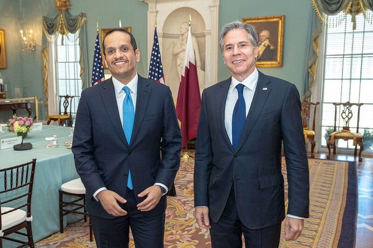 رایزنی های وزیران خارجه آمریکا و قطر درباره ایران و منطقه/ بلینکن: گفت‌وگوها سازنده بود