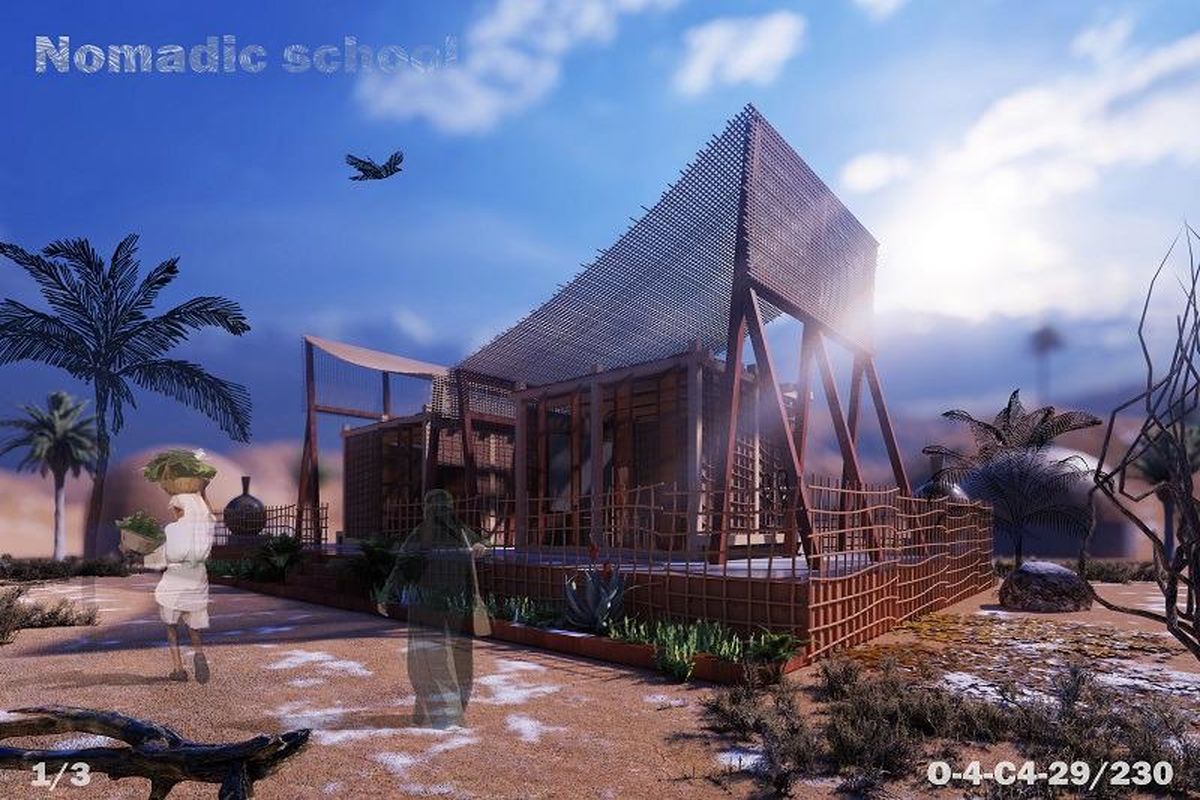 طراحی و اجرای مدرسه عشایری  احمدی حاجی آباد به صورت پایلوت در کشور