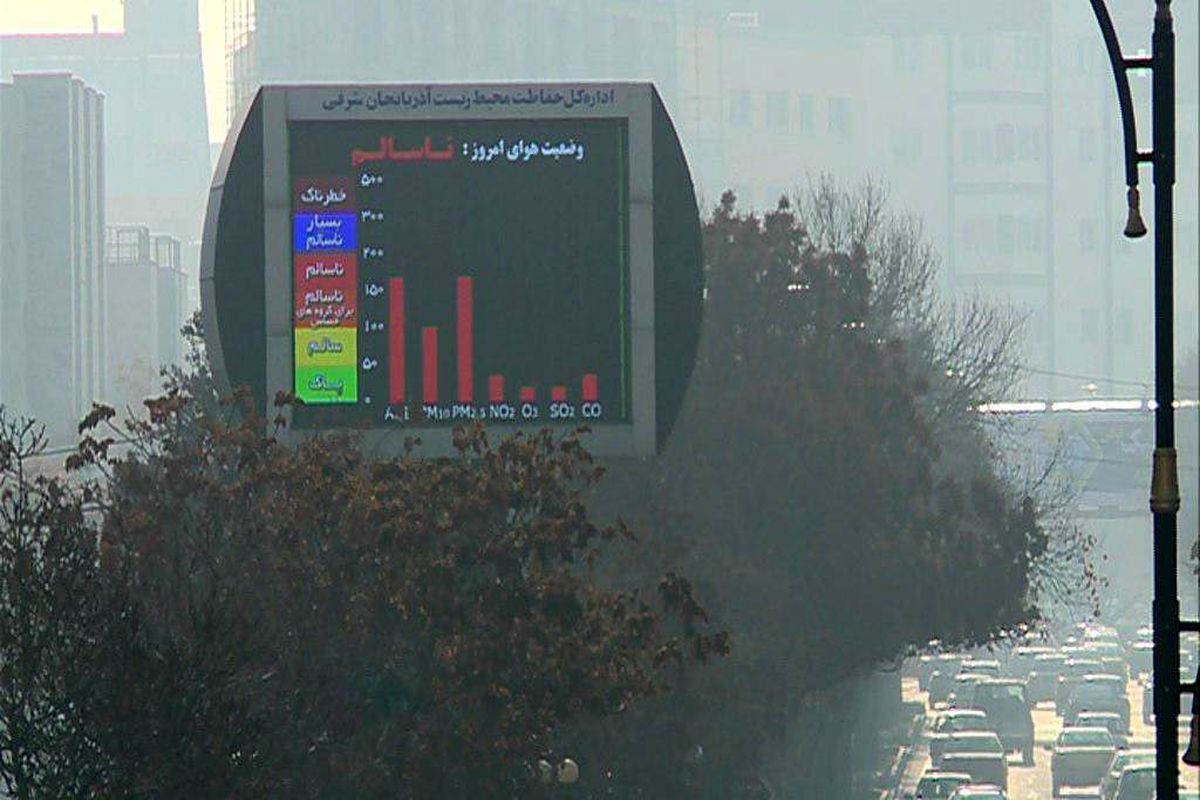 مصوبات کمیته اضطراری آلودگی هوا در آذربایجان شرقی/ تعطیلی ادارات، لغو امتحانات