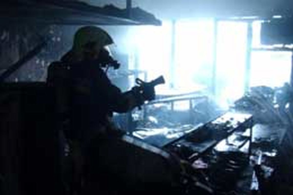 آتش سوزی در آبدارخانه