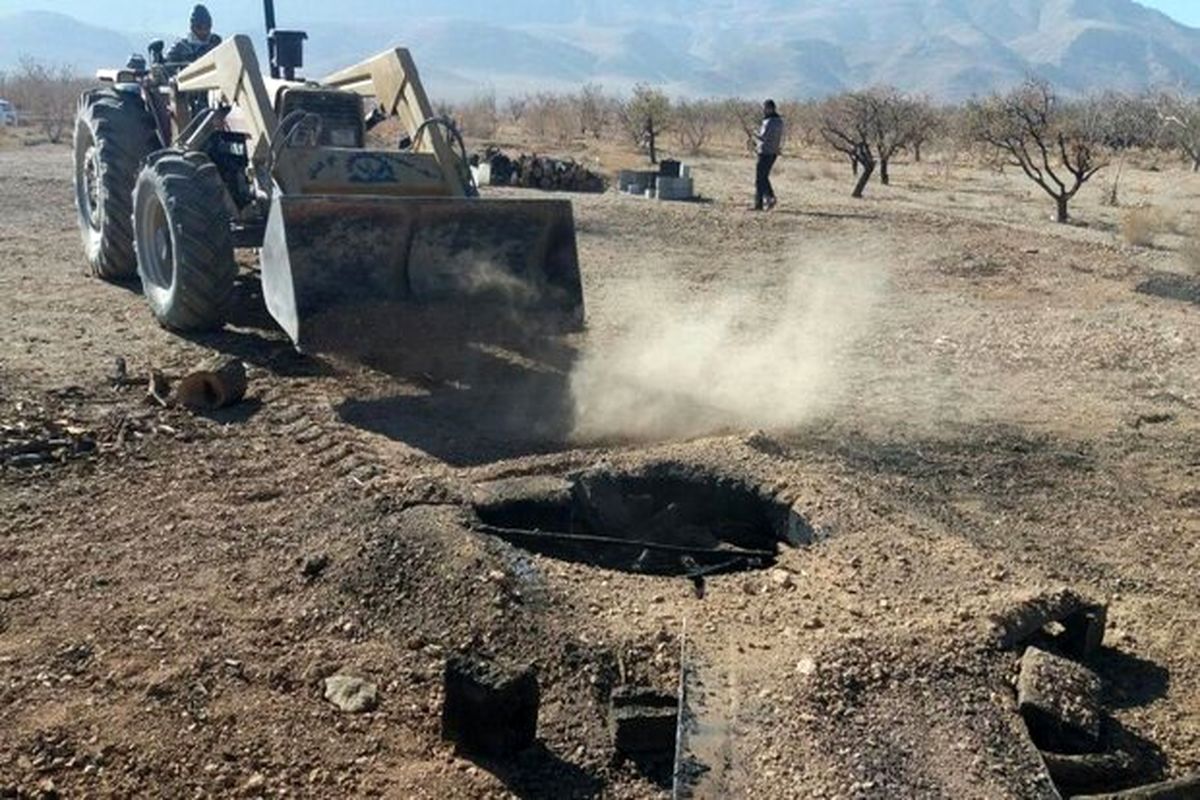 انسداد ۱۲۴ حلقه چاه غیرمجاز در استان همدان