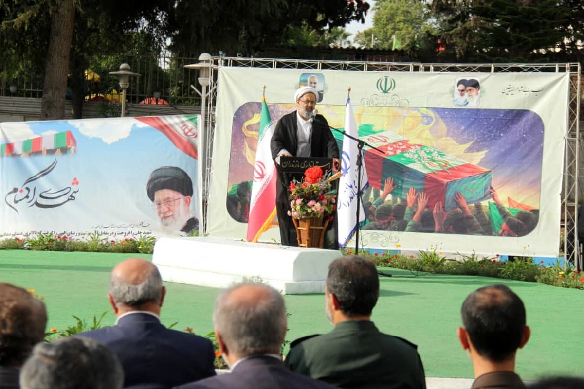 مراسم بزرگداشت چهلمین روز خاکسپاری شهید گمنام در استانداری مازندران برگزار شد
