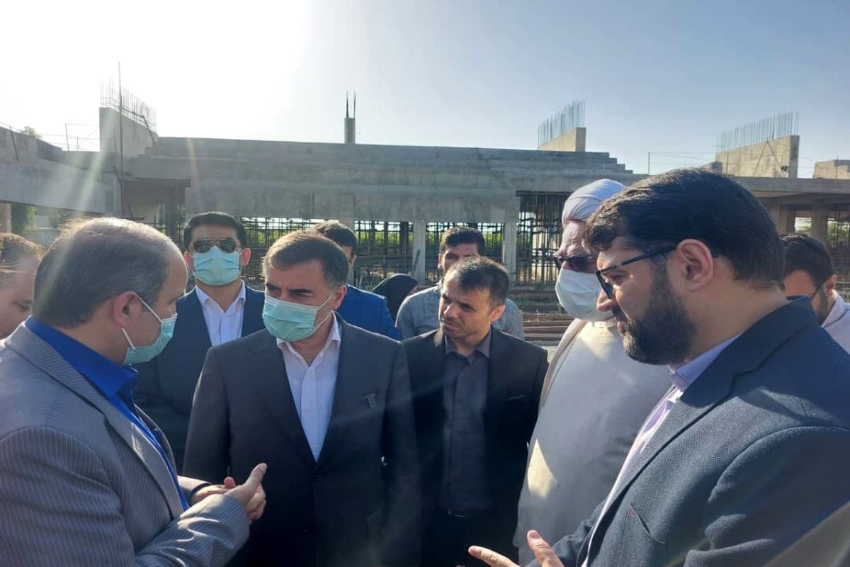 استاندار مازندران از پروژه ورزشگاه ۵ هزار نفره کشتی جویبار بازدید کرد