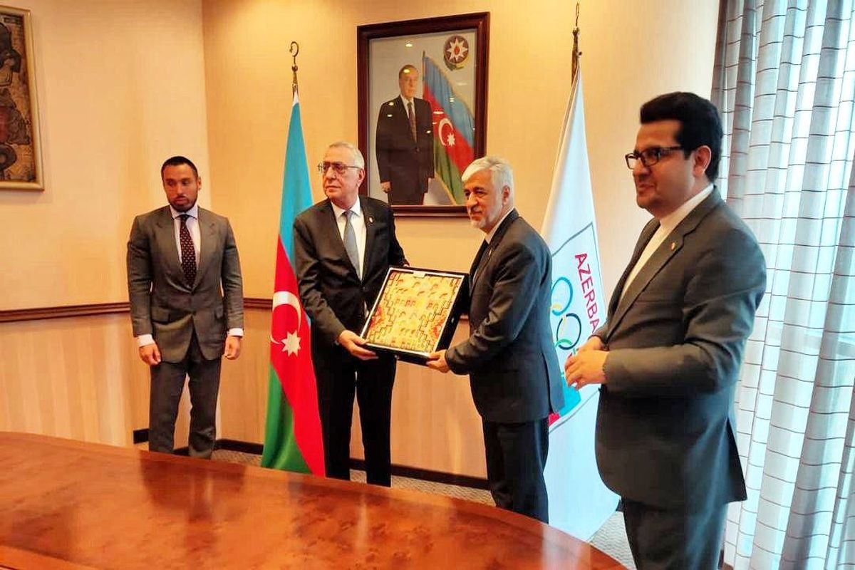دیدار و گفت‌وگوی وزیر ورزش و جوانان با رییس کمیته ملی المپیک آذربایجان
