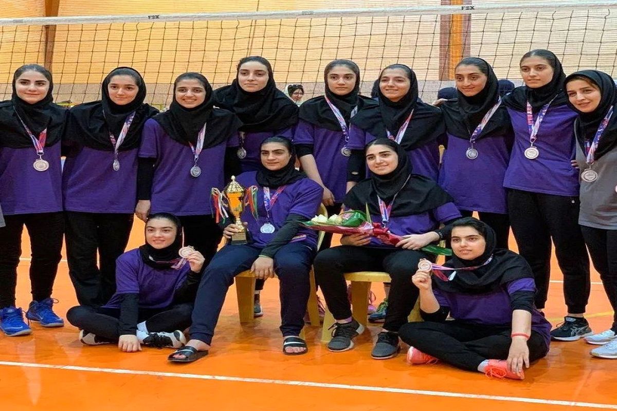 دختران مازندران نایب قهرمان والیبال نوجوانان ایران