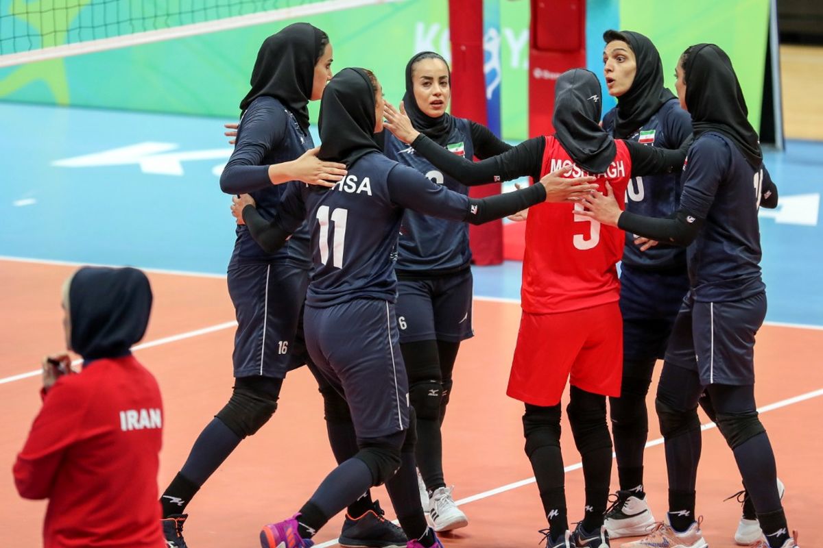 بازی های همبستگی اسلامی؛ پیروزی بانوان بلندقامت والیبال ایران مقابل ازبکستان