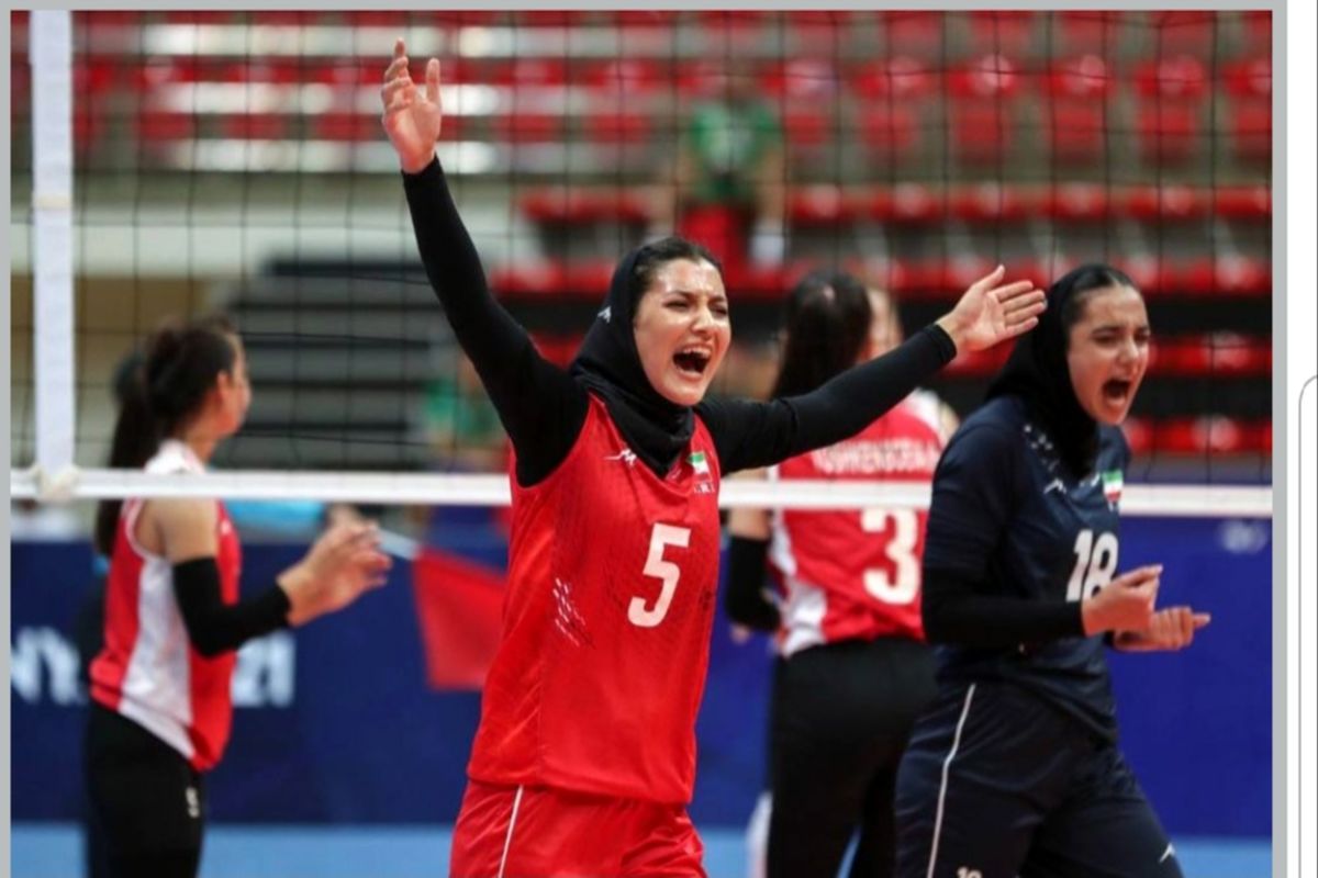 صعود تیم ملی والیبال زنان ایران با حضور بانوی گیلانی